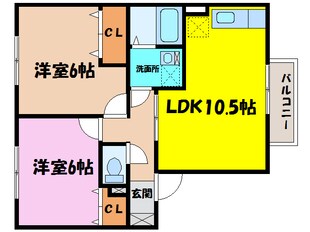 コーポミズホの物件間取画像